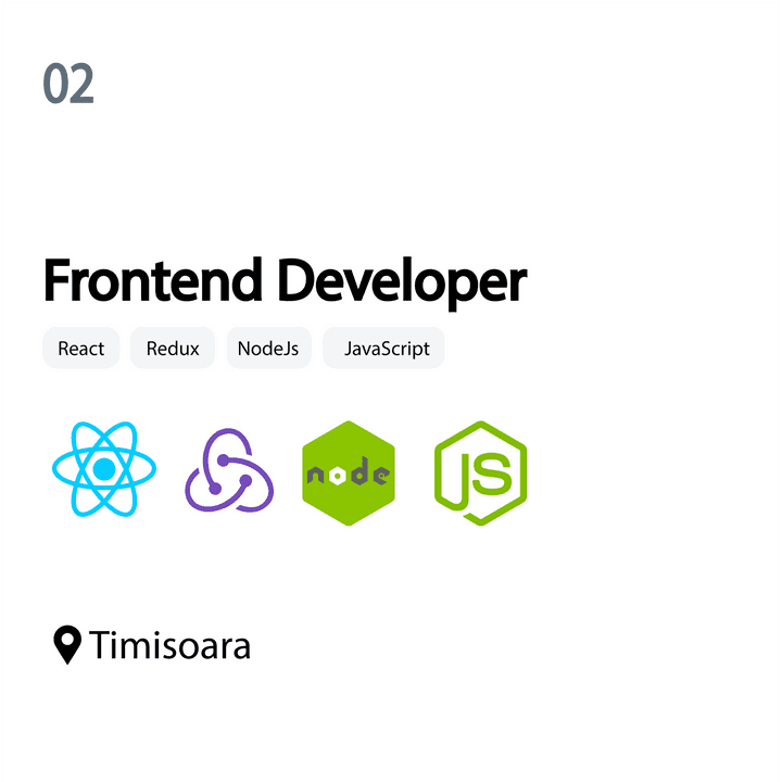 Frontend Developer with React in Timisoara